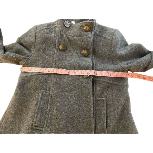 Zara kids girls 11-12 years double breasted wool blend pea coat - Picture 9 of 10